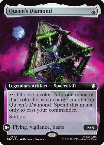 Image for Queen's Diamond (Extended Art) (352) (Commander: Star Trek) (TRC) - Magic: The Gathering