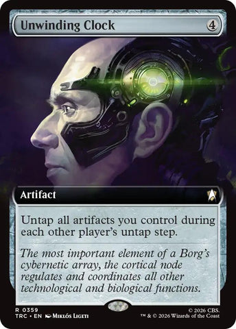 Image for Unwinding Clock (Extended Art) (359) (Commander: Star Trek) (TRC) - Magic: The Gathering