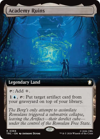 Image for Academy Ruins (Extended Art) (366) (Commander: Star Trek) (TRC) - Magic: The Gathering