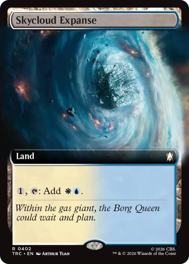 Image for Skycloud Expanse (Extended Art) (402) (Commander: Star Trek) (TRC) - Magic: The Gathering