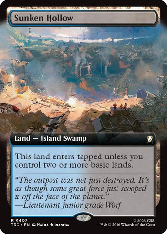 Image for Sunken Hollow (Extended Art) (407) (Commander: Star Trek) (TRC) - Magic: The Gathering