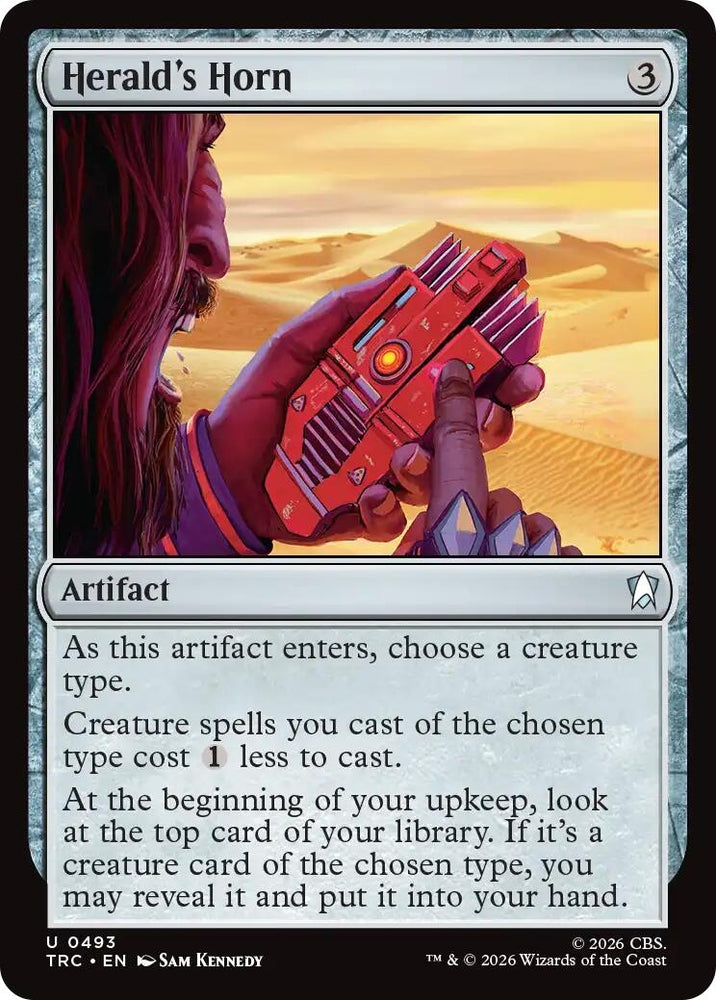 Image for Herald's Horn (Surge Foil) (Commander: Star Trek) (TRC) - Magic: The Gathering