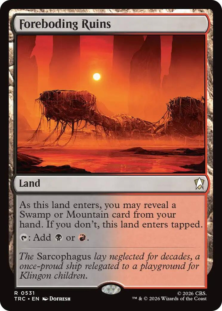 Image for Foreboding Ruins (Commander: Star Trek) (TRC) - Magic: The Gathering