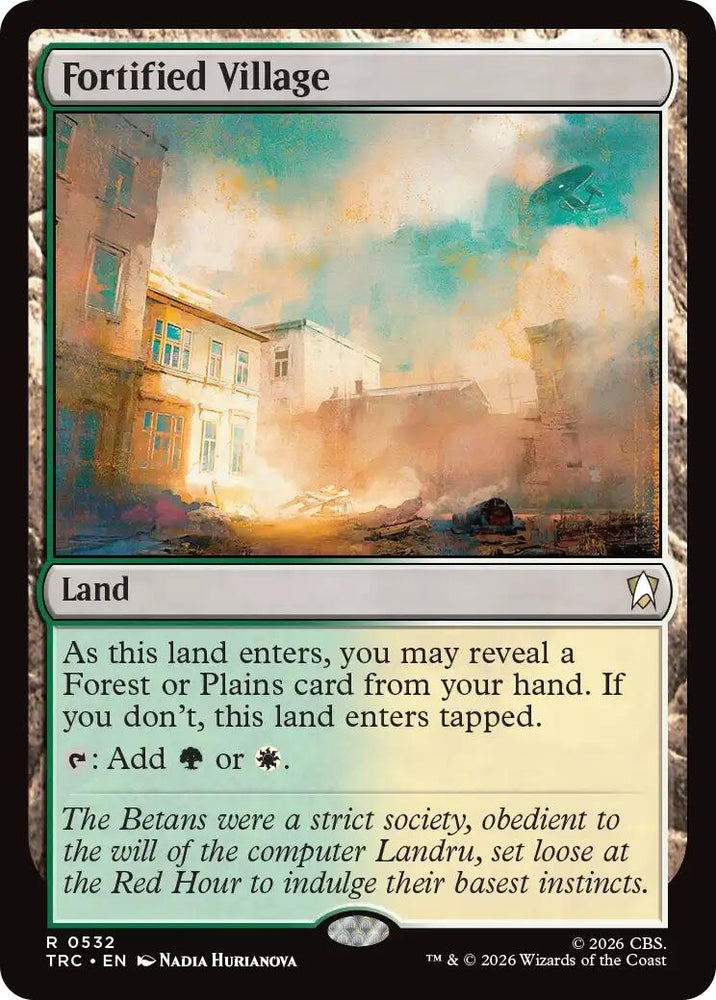 Image for Fortified Village (532) (Commander: Star Trek) (TRC) - Magic: The Gathering
