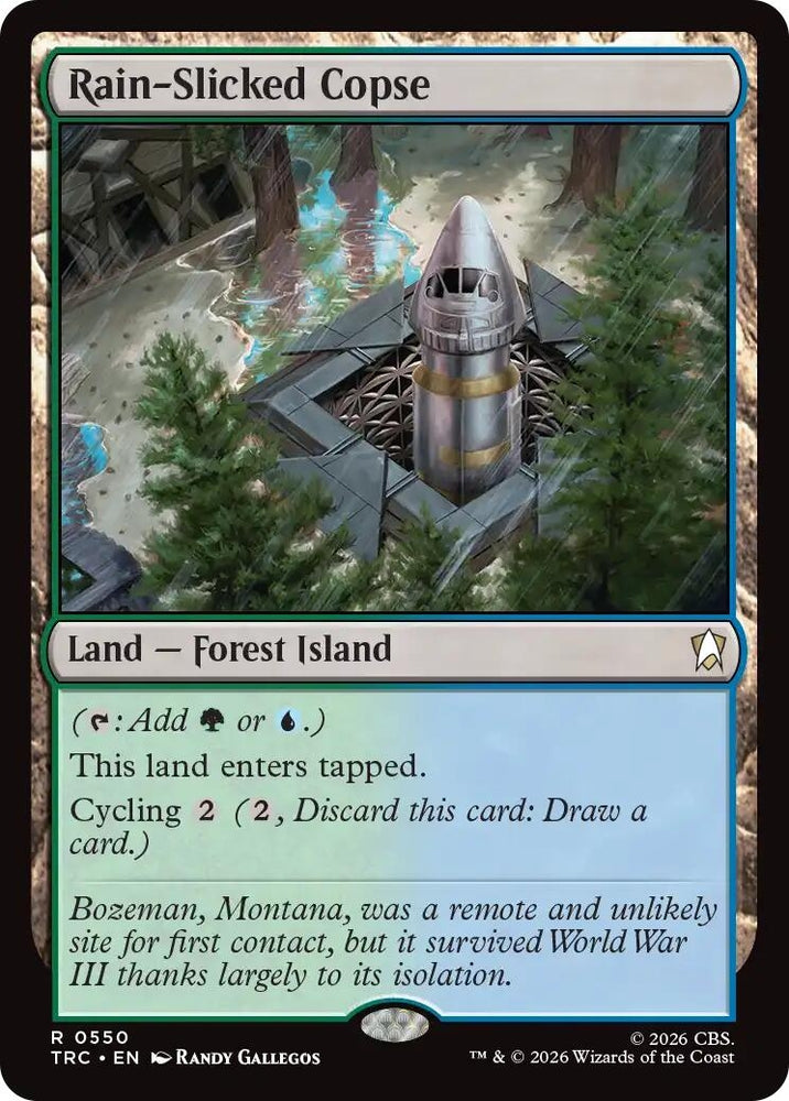 Image for Rain-Slicked Copse (550) (Commander: Star Trek) (TRC) - Magic: The Gathering