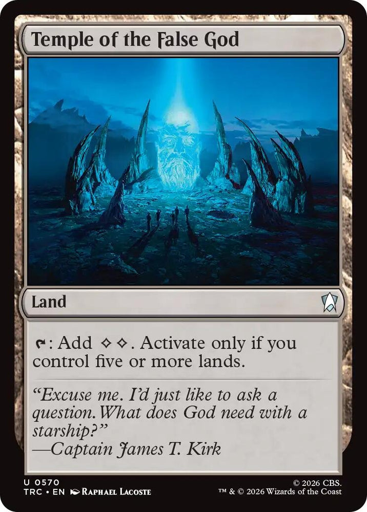 Image for Temple of the False God (570) (Commander: Star Trek) (TRC) - Magic: The Gathering