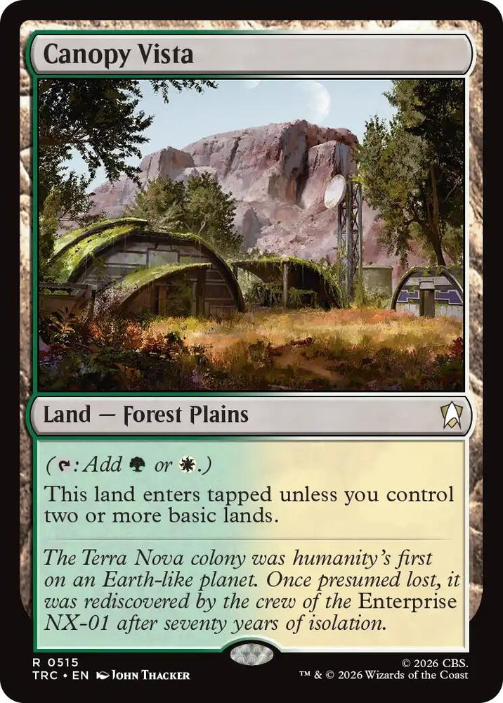 Image for Canopy Vista (Surge Foil) (515) (Commander: Star Trek) (TRC) - Magic: The Gathering