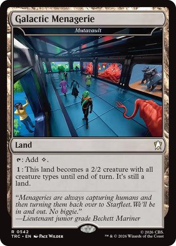 Image for Galactic Menagerie - Mutavault (Surge Foil) (542) (Commander: Star Trek) (TRC) - Magic: The Gathering