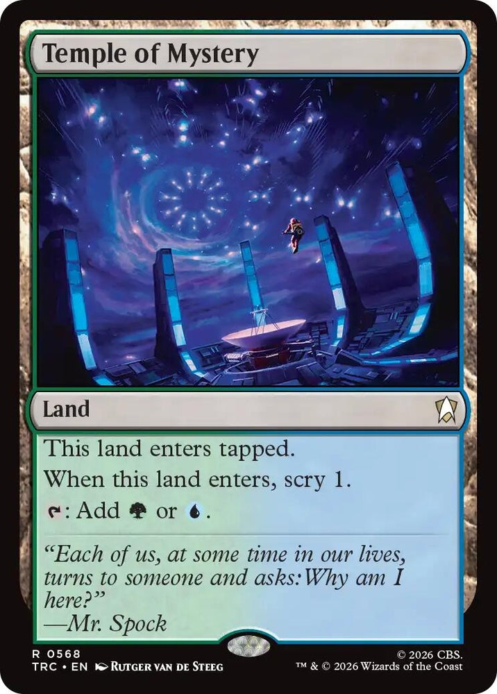 Image for Temple of Mystery (Surge Foil) (568) (Commander: Star Trek) (TRC) - Magic: The Gathering