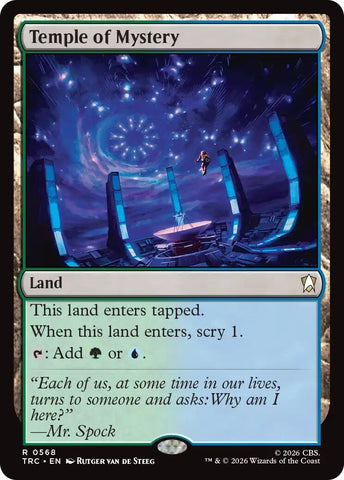Image for Temple of Mystery (Surge Foil) (568) (Commander: Star Trek) (TRC) - Magic: The Gathering