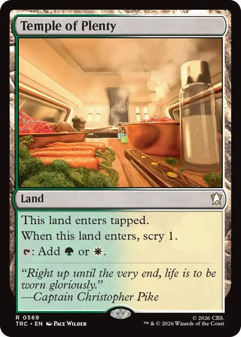 Image for Temple of Plenty (Surge Foil) (569) (Commander: Star Trek) (TRC) - Magic: The Gathering