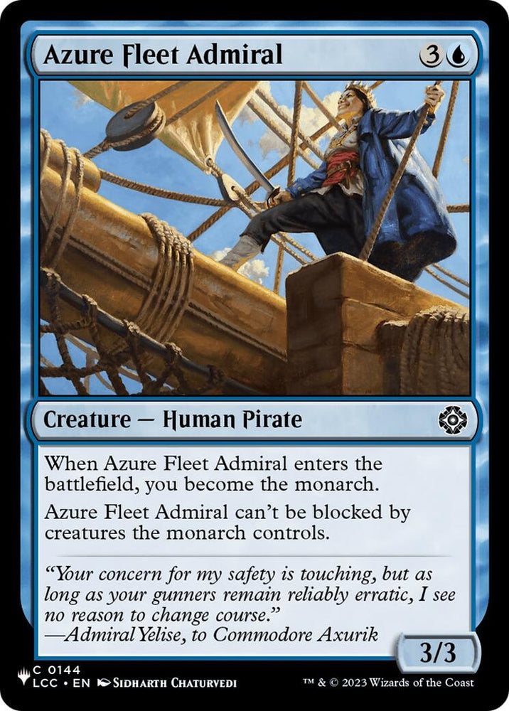 Image for Azure Fleet Admiral (The List Reprints) (LIST) - Magic: The Gathering
