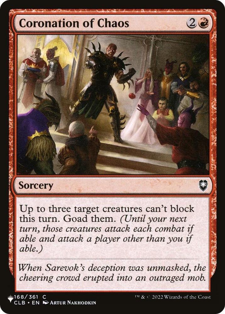 Image for Coronation of Chaos (The List Reprints) (LIST) - Magic: The Gathering
