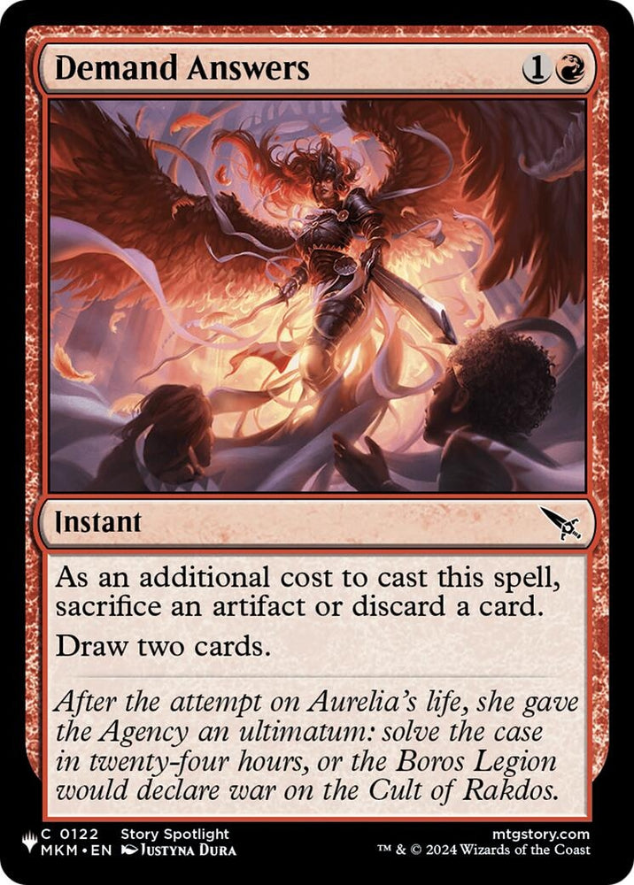 Image for Demand Answers (The List Reprints) (LIST) - Magic: The Gathering