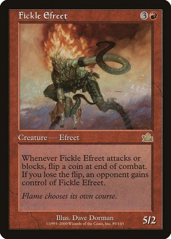 Image for Fickle Efreet (89) [Prophecy]