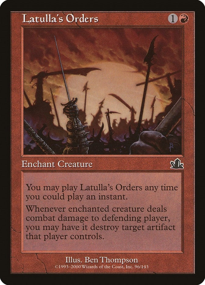 Image for Latulla's Orders (96) [Prophecy]