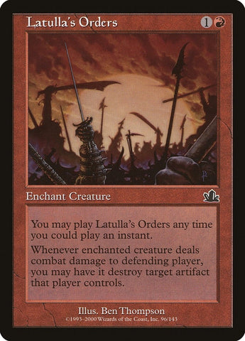 Image for Latulla's Orders (96) [Prophecy]