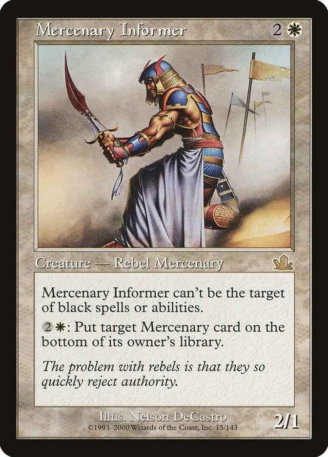 Image for Mercenary Informer (15) [Prophecy]