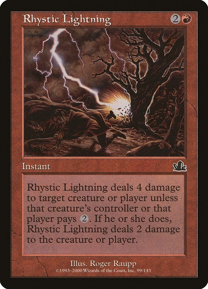 Image for Rhystic Lightning (99) [Prophecy]