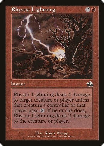 Image for Rhystic Lightning (99) [Prophecy]