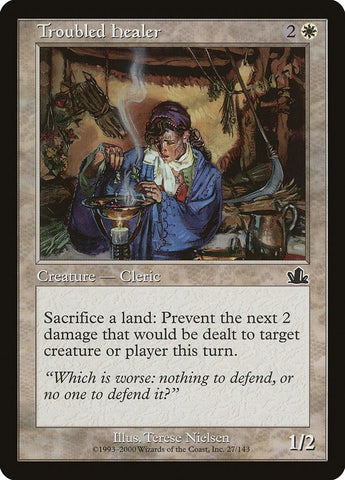 Image for Troubled Healer (27) - Magic: The Gathering