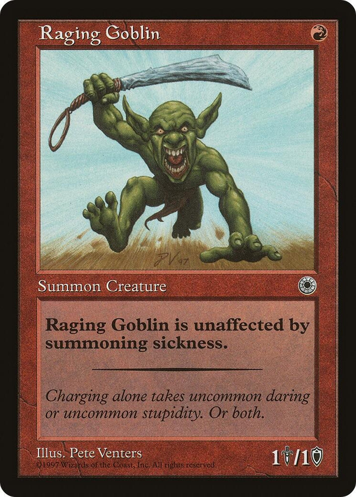 Image for Raging Goblin (Flavor Text) [Portal]