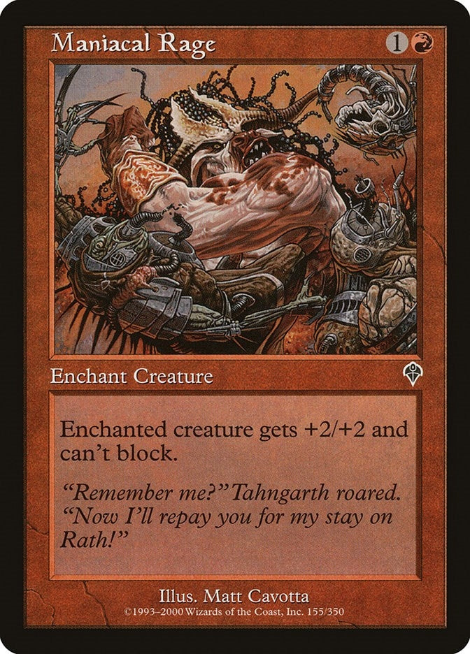 Image for Maniacal Rage (155) [Invasion]