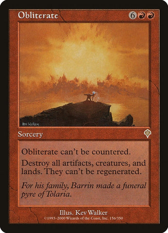 Image for Obliterate (156) [Invasion]