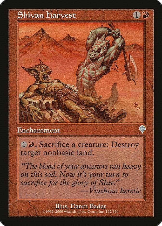 Image for Shivan Harvest (167) [Invasion]