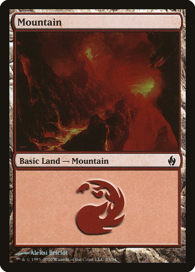 Image for Mountain (33) (33) [Premium Deck Series: Fire and Lightning]