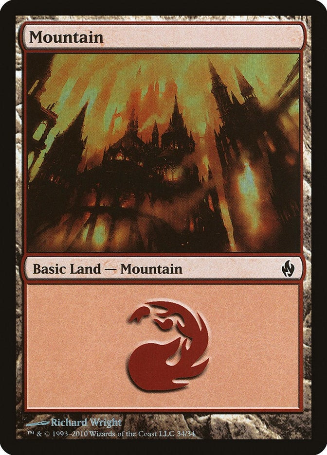 Image for Mountain (34) (34) [Premium Deck Series: Fire and Lightning]