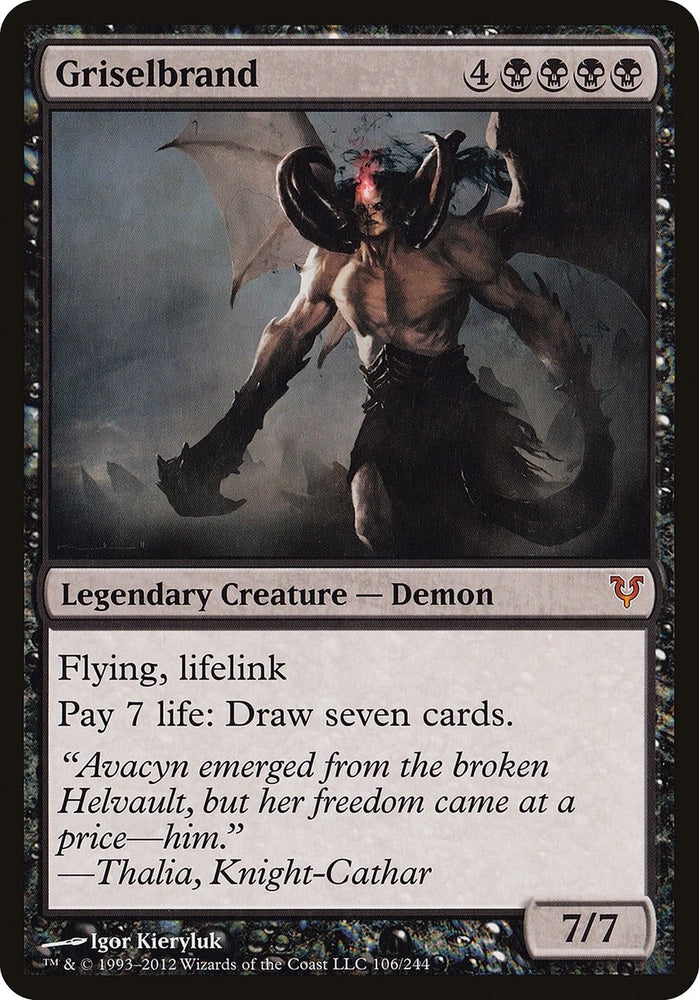 Image for Griselbrand (Avacyn Restored) (106) [Oversize Cards]