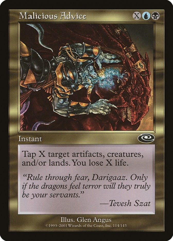 Image for Malicious Advice (114) [Planeshift]