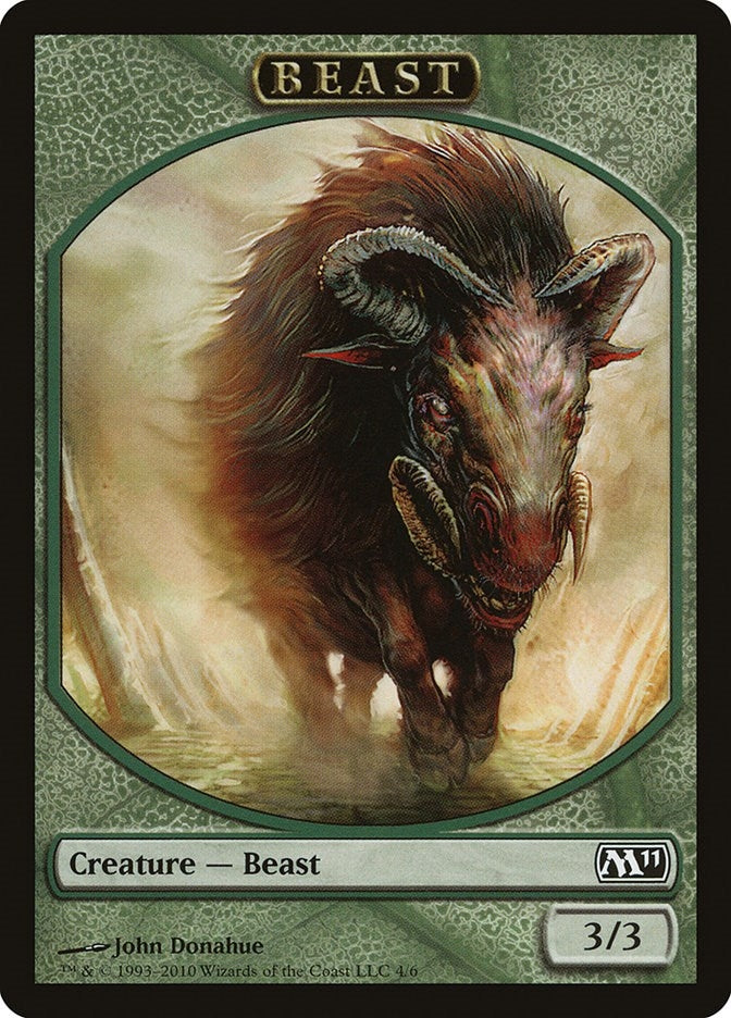 Image for Beast Token (4) [Magic 2011 (M11)]