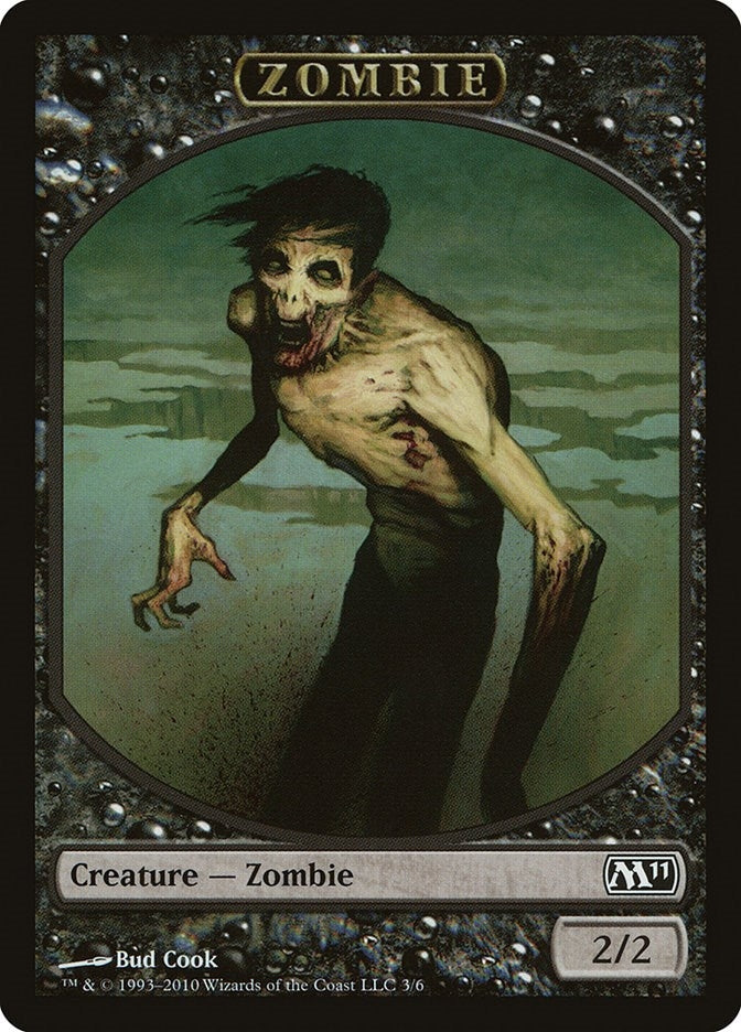 Image for Zombie Token (3) [Magic 2011 (M11)]