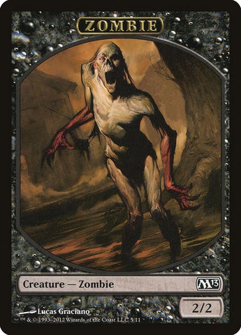 Image for Zombie Token (5) [Magic 2013 (M13)]