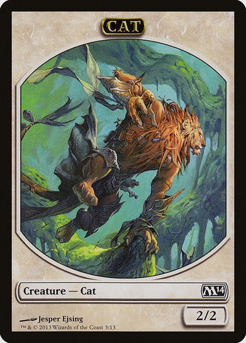 Image for Cat Token (3) [Magic 2014 (M14)]