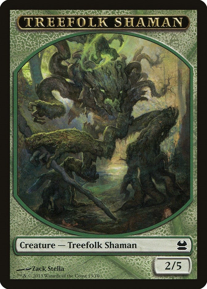 Image for Treefolk Shaman Token (13) [Modern Masters]
