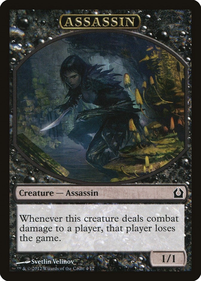 Image for Assassin Token (4) [Return to Ravnica]
