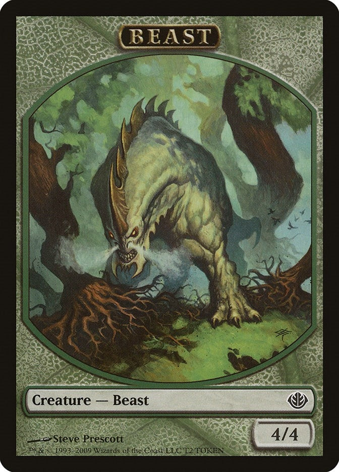 Image for Beast Token (4/4) (T2) [Duel Decks: Garruk vs. Liliana]
