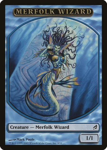 Image for Merfolk Wizard Token (4) [Lorwyn]