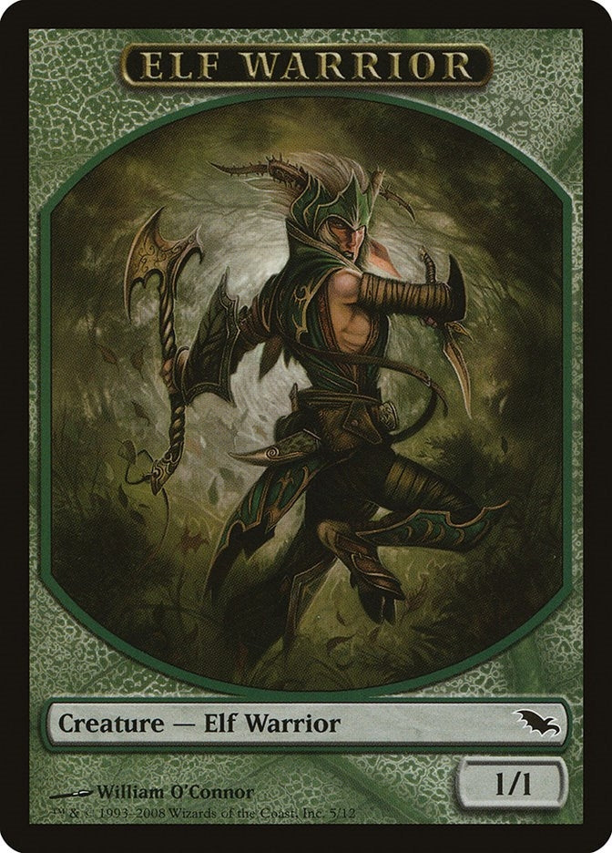 Image for Elf Warrior Token (5) (5) [Shadowmoor]