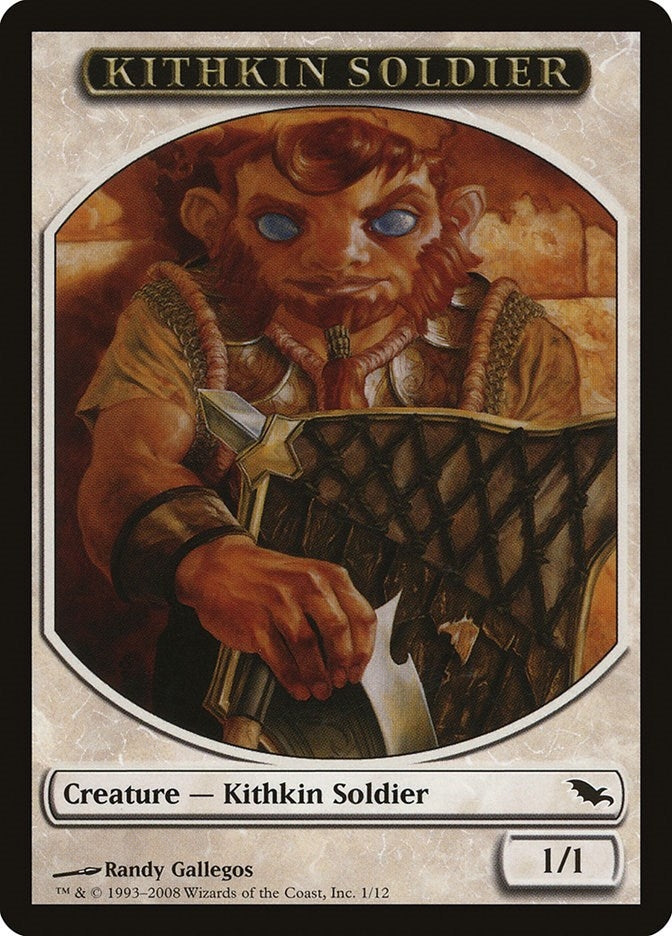 Image for Kithkin Soldier Token (1) [Shadowmoor]