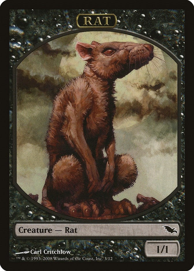 Image for Rat Token (3) - Magic: The Gathering