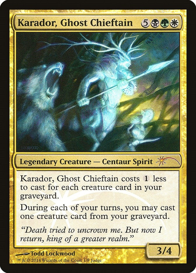 Image for Karador, Ghost Chieftain [Judge Promos]