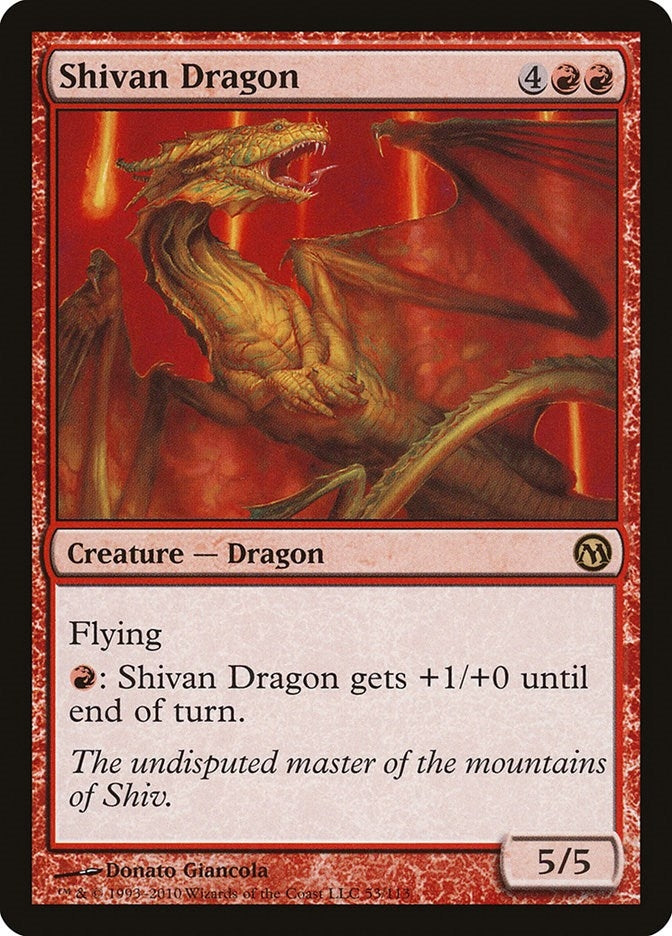 Image for Shivan Dragon (53) - Magic: The Gathering