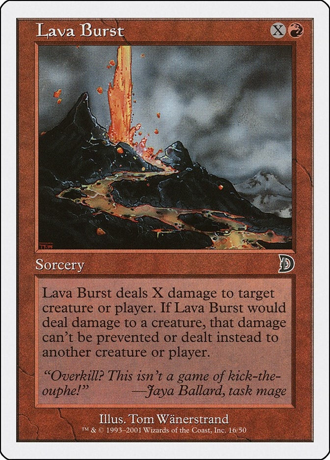Image for Lava Burst (16) [Deckmasters Garfield vs Finkel]