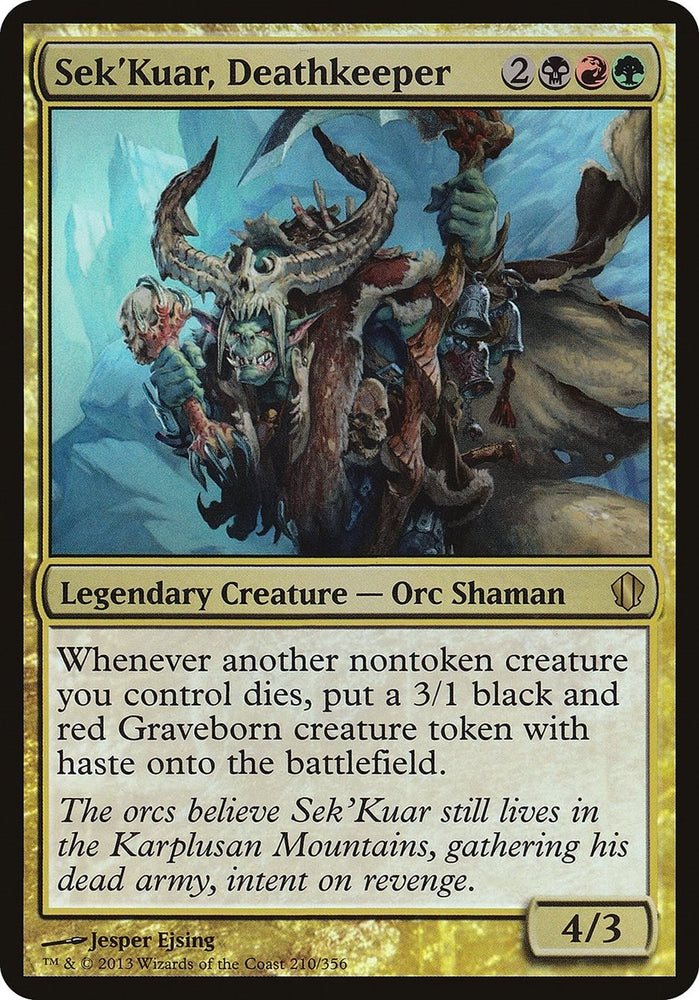 Image for Sek'Kuar, Deathkeeper (Commander 2013) (210) - Magic: The Gathering