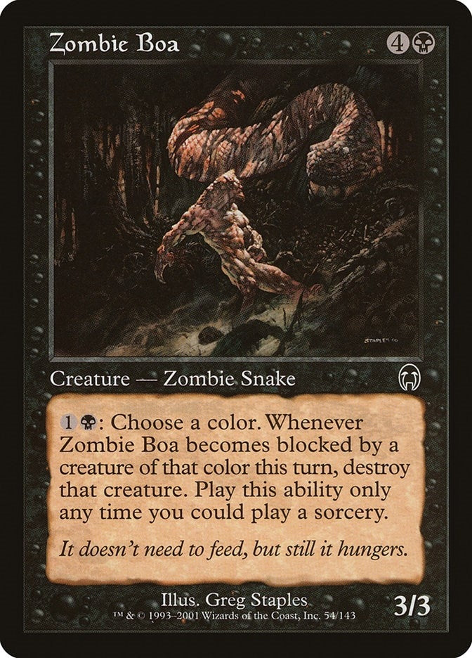 Image for Zombie Boa (54) [Apocalypse]