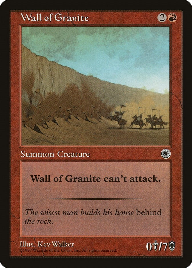 Image for Wall of Granite [Portal]